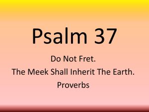 Psalm 37 - Simple Bible Studies