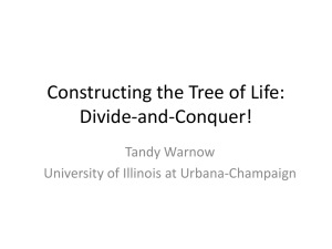 PPTX - Tandy Warnow - University of Illinois at Urbana