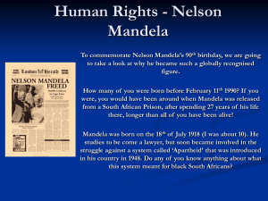 Human Rights - Nelson Mandela