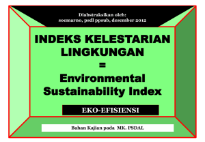 indeks kelestarian lingkungan