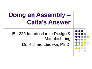 Doing an Assembly – Catia's Answer