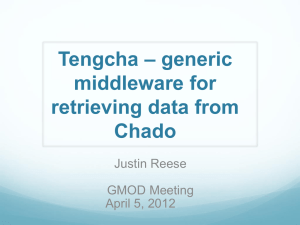 Tengcha + Trellis * generic middleware for retrieving data from Chado