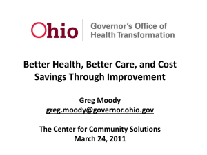 Better Health, Better Care, and Cost Savings Through Improvement