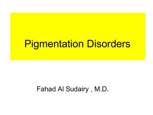 pigmentation disorders