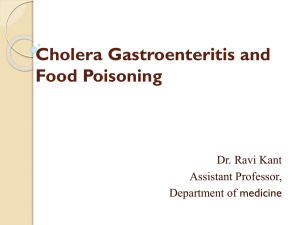 Cholera - Dr. Ravi Kant
