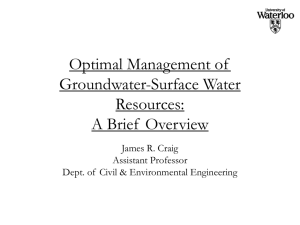 Surface Water - Civil and Environmental Engineering