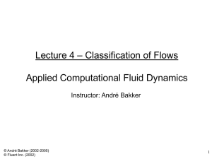 Classification of flows