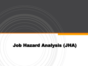 Job Hazard Analysis (Powerpoint)