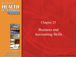 Business and Accounting Skills in Healthcare
