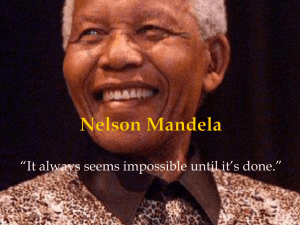 Nelson Mandela - Valdosta State University