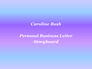 Interactive Personal Business Letter Storyboard