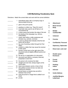 4.08 marketing vocabulary quiz in word revised