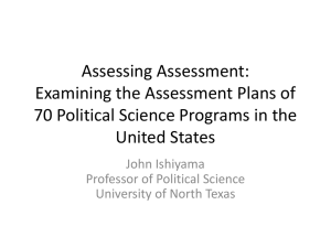 Assessing Assessment: Examining the Assessment Plans of 70