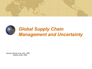 Supply Chain Uncertainty