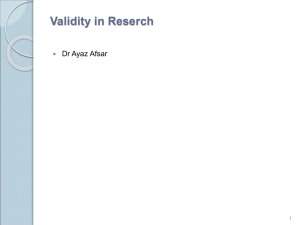 13 Validity in research