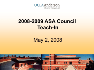 ASA Council Teach-In