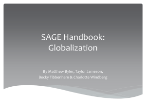 SAGE Handbook: Globalization