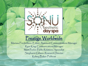 SONU Aesthetic Day Spa PowerPoint