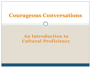 Cultural Proficiency Continuum