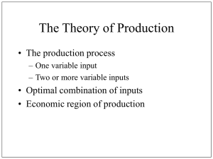 The Theory of Production