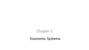 Economic Systems - Government and Economics