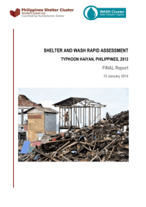 Haiyan shelter WASH assessment Final Report 10