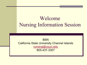 Nursing Information Session - Nursing Program