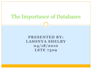 educationalprojects/The Importance of Databases