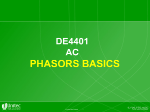Lecture8a AC Capacitors and Phasors