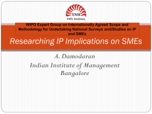 Researching IP Implications on SMEs