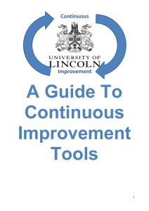 Tools - Continuous Improvement at UoL