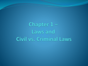 CH 1 - (PPT #3) Types of Laws