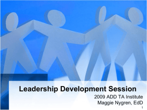Leadership Development (Maggie Nygren)