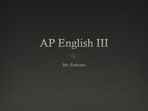 AP English III