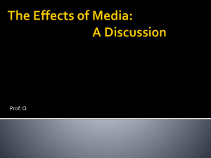 Media and Violence: A Discussion