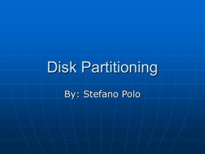 Disk Partitioning