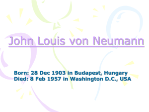 John Louis von Neumann