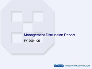 Management Discussion Report - FY05