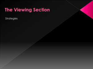 The Viewing Section
