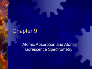 Atomic Absorption and Atomic Fluorescence Spectroscopy
