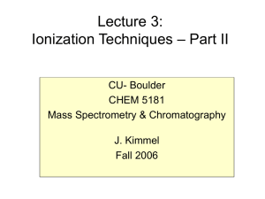 Ionization_III_2007 - University of Colorado Boulder