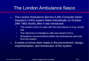 Overview of the LAS failure - Systems, software and technology