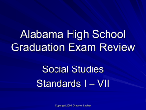 AHSGE Social Studies Review Standards I-VII Student