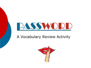 Password Review Game