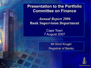 Core Principles for Effective Banking Supervision