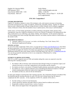 Help with english 101 homework