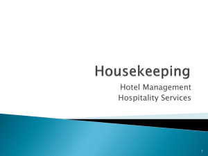 Housekeeping Ppt