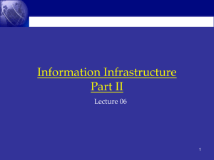 Information Infrastructure Part II