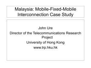 Malaysia: Mobile-Fixed-Mobile Interconnection Case Study