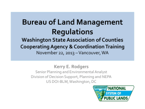 Bureau of Land Management Regulations